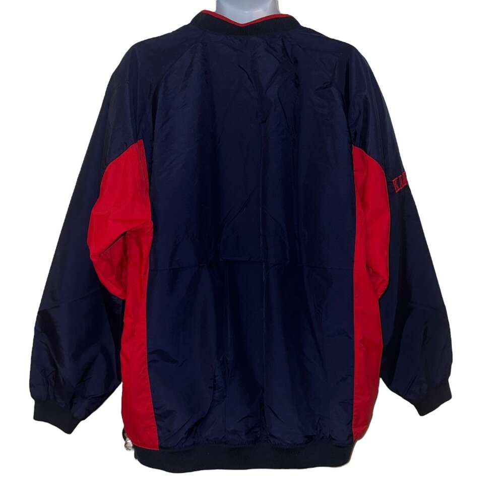 Nike Team University of Kansas KU Pullover Windbreaker Mens XL Red White Blue - Picture 6 of 11